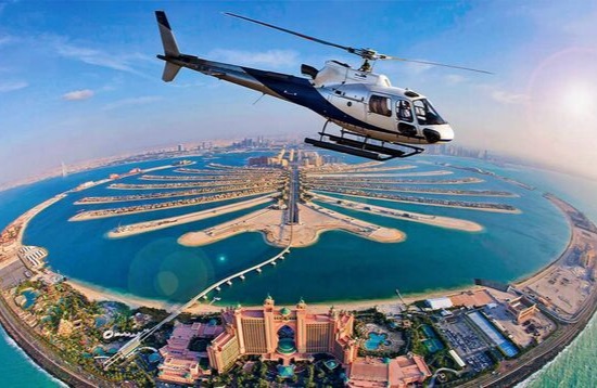Vuelo en helicóptero sobre Dubai