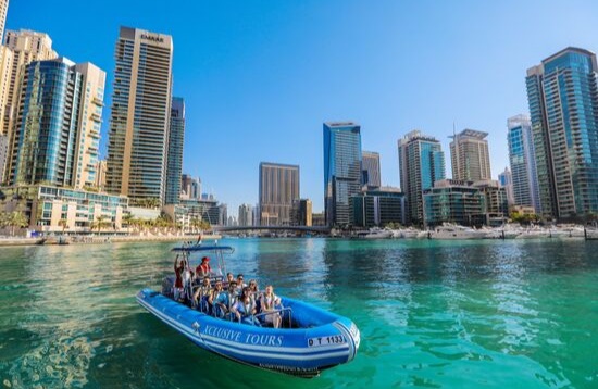 Tour en lancha a la Marina, Atlantic y Burj Al Arab